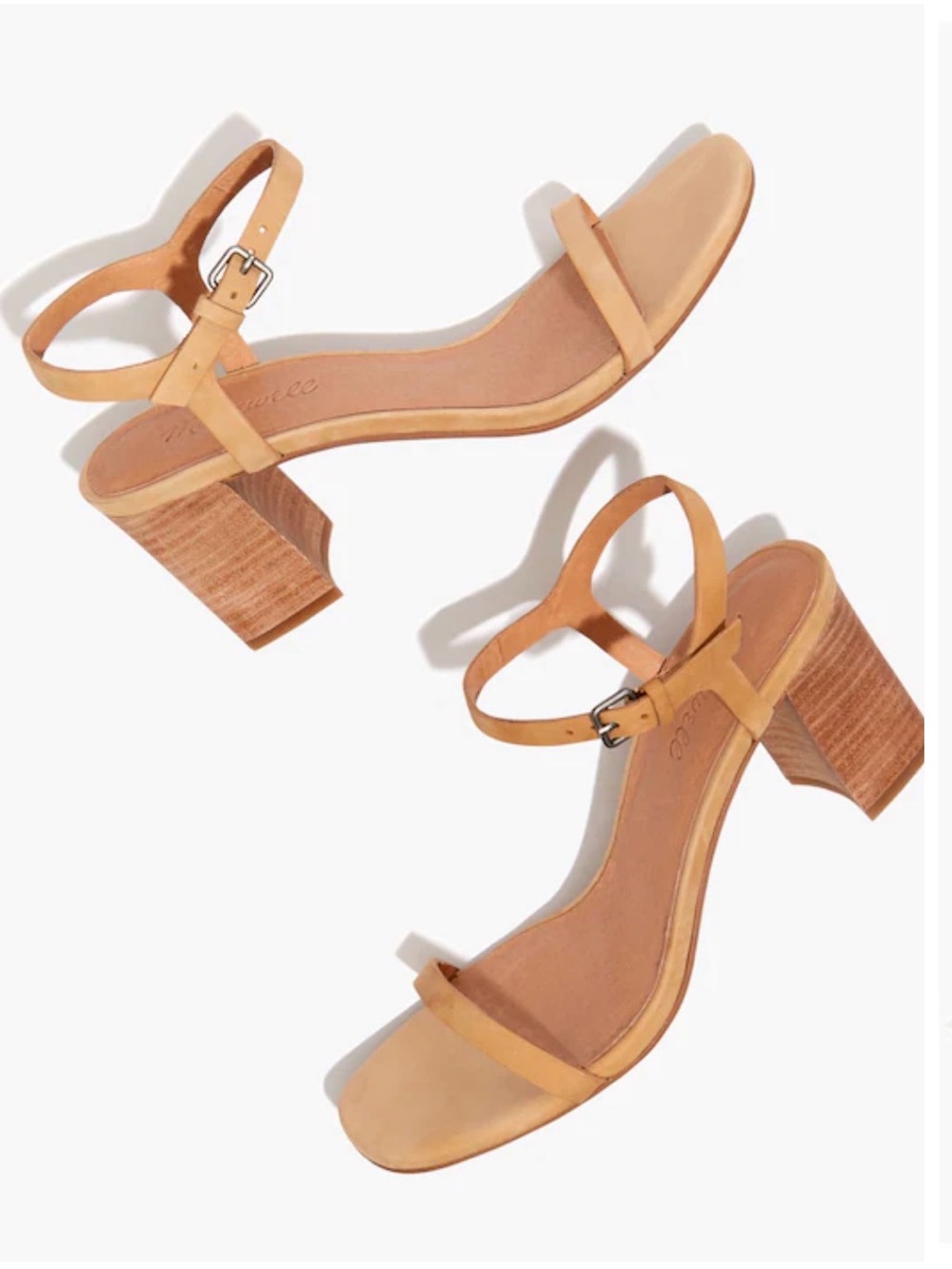 Madewell The Hollie Ankle-Strap Sandal in Nubuck Leather Sz 8.5